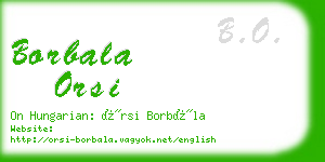 borbala orsi business card